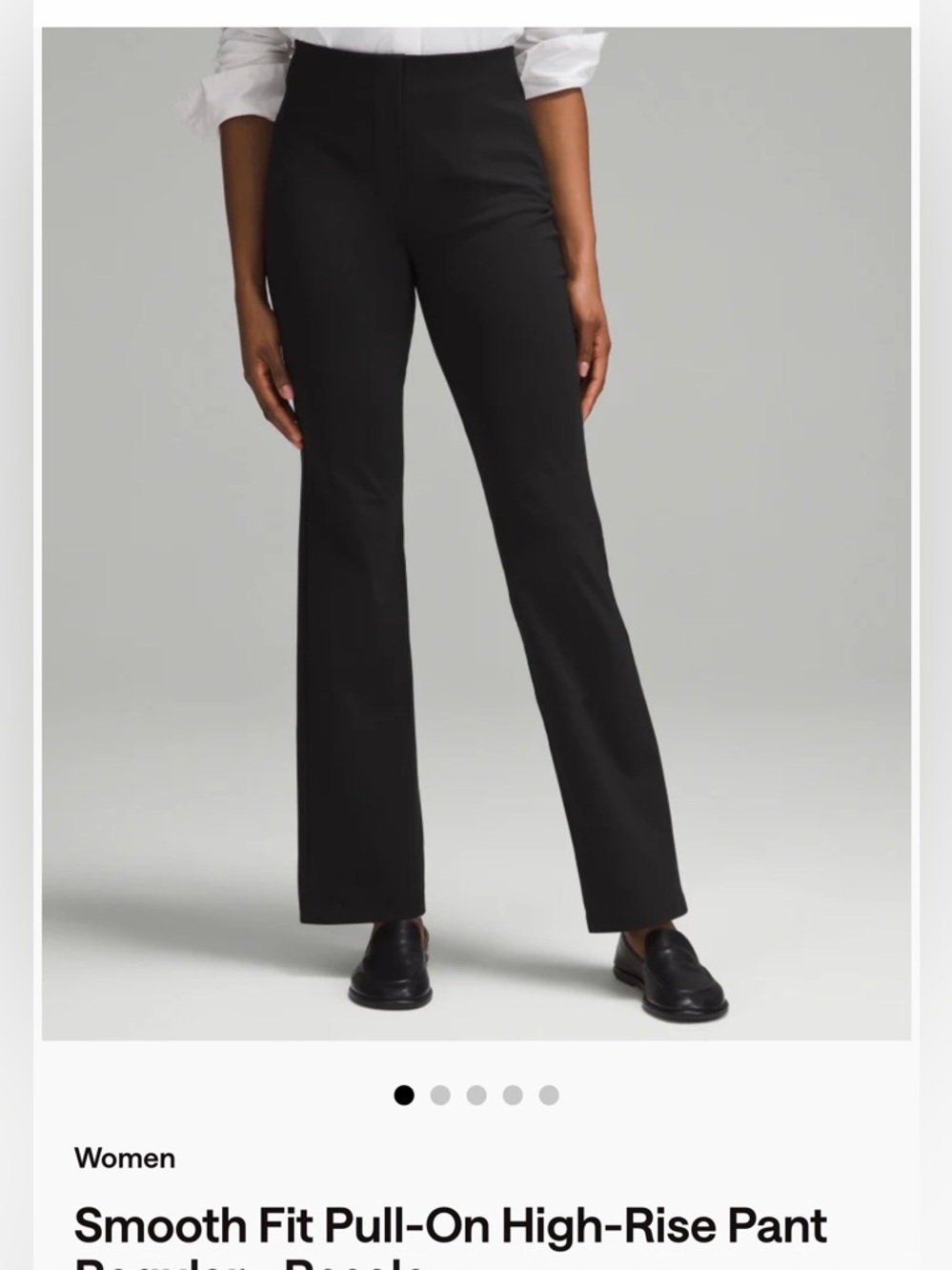 lululemon athletica Black Bootcut Dress Pants